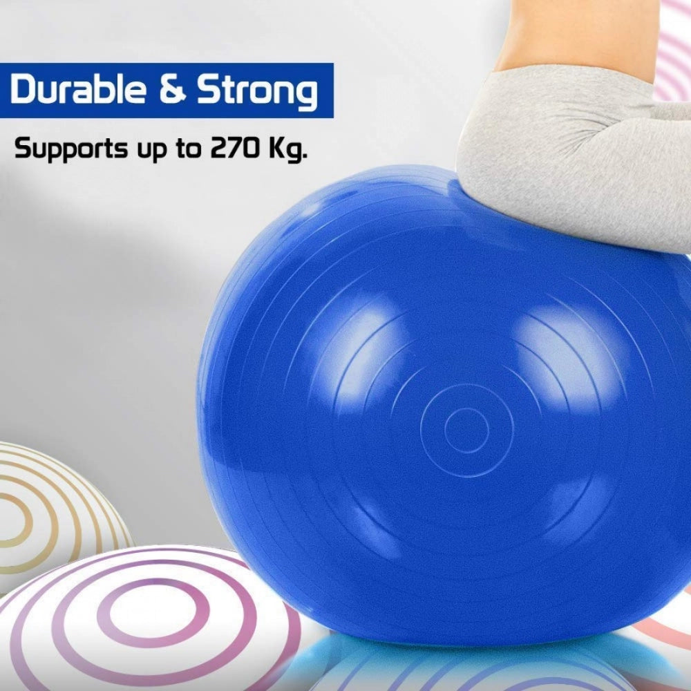 Generic Burst Exercise Gym Ball 75cm with Pump (Color: Assorted)