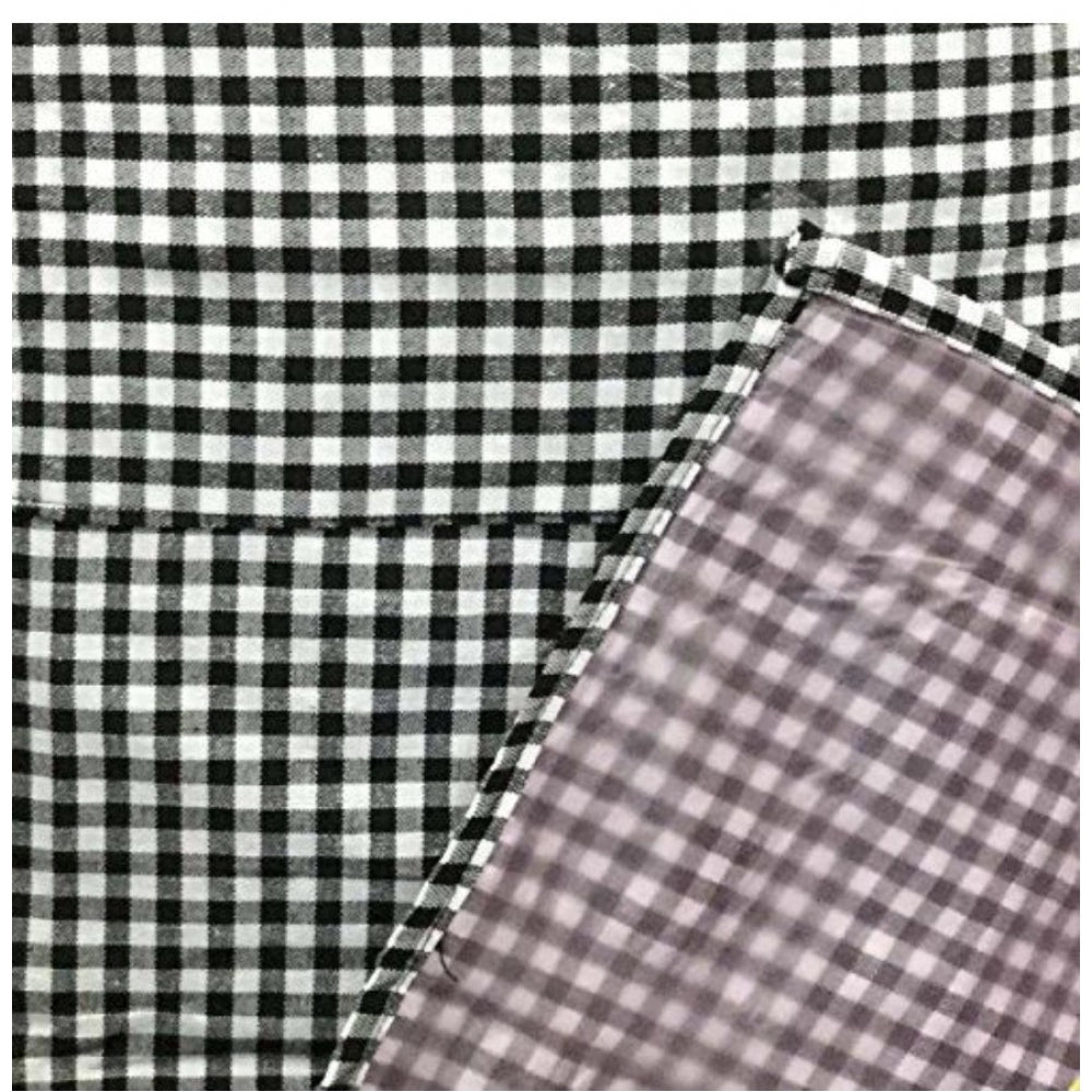 Shopper Beast Checkered Cotton Aprons (Black)