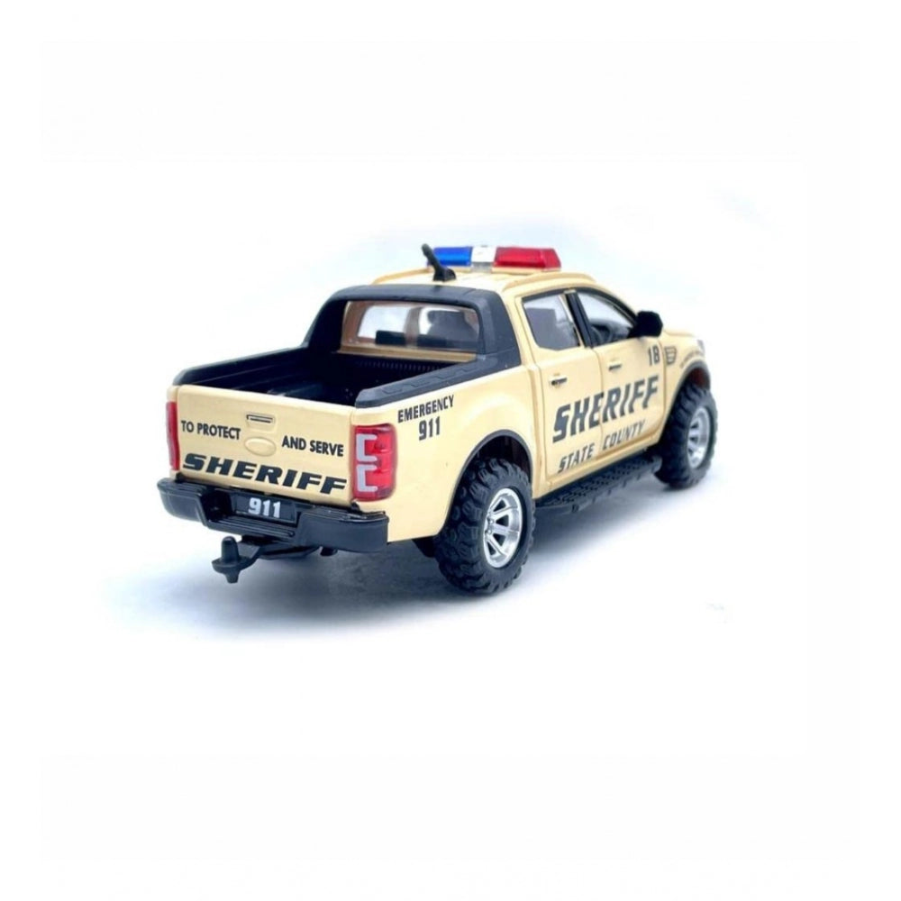 Shopper Beast Plastic Police Pull Back Toys For Kids Emargency Car (Assorted)