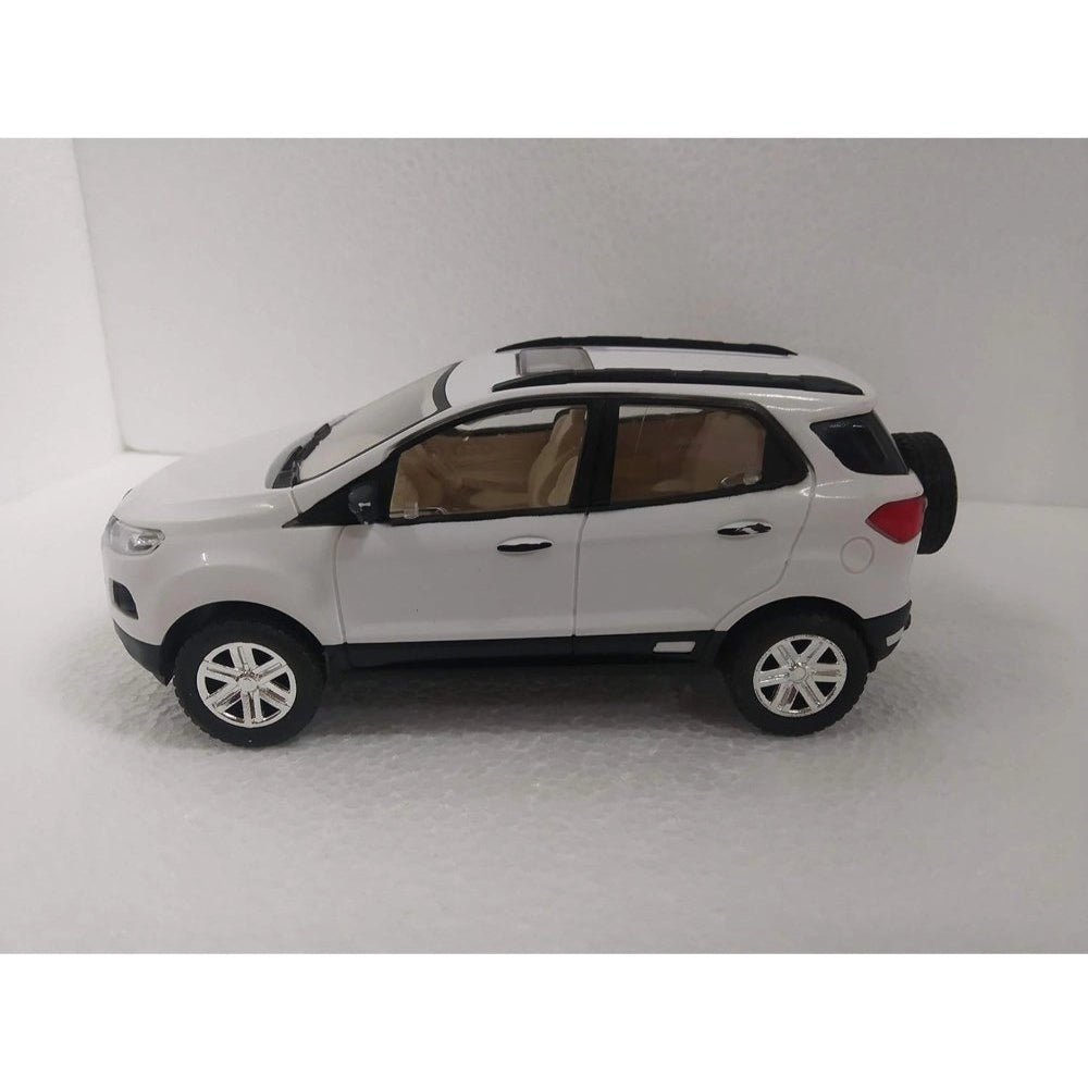 Shopper Beast Plastic Pull Back Action Sports Echo Suv Model Car (White)