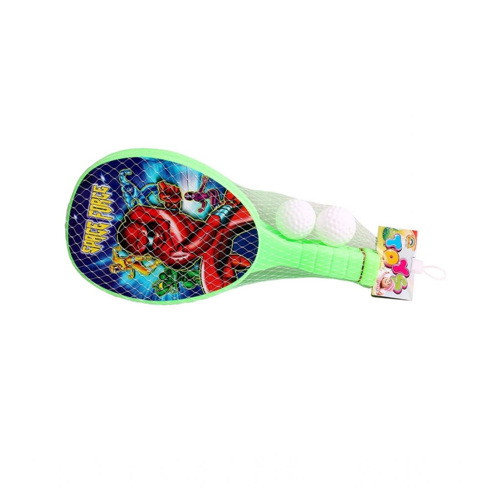 Shopper Beast Plastic Racket Set For Kids Indoor Outdoor Table Tennis (Red)