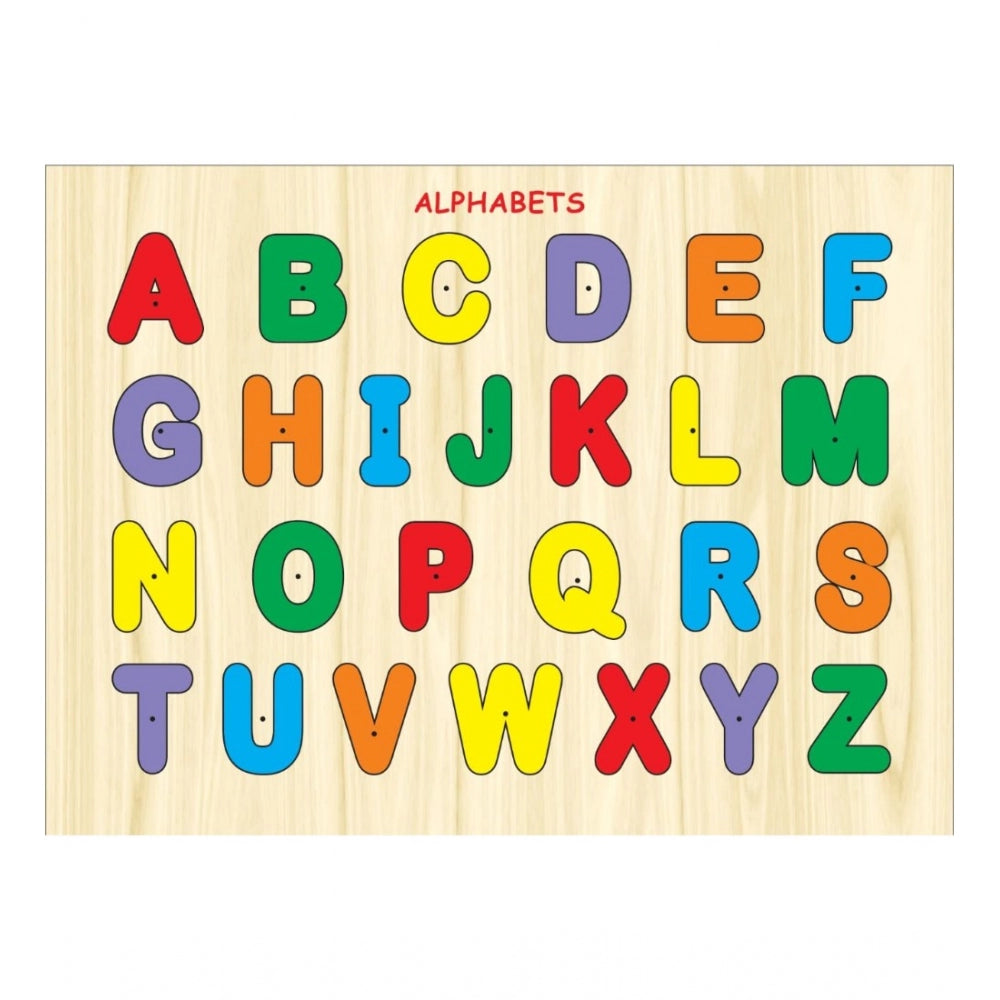 Shopper Beast Wooden Educational Learning English Alphabet Puzzle Board (Wooden)