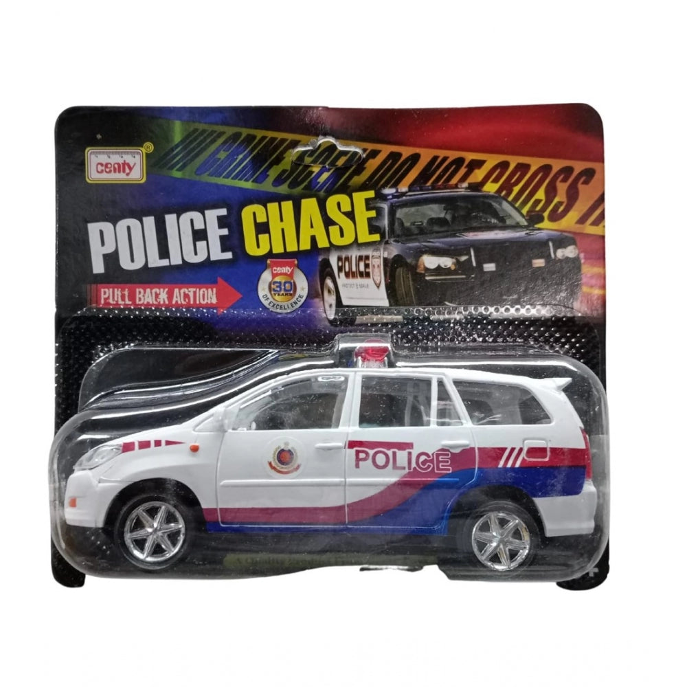 Shopper Beast Plastic Police Chess Vehicle (White)