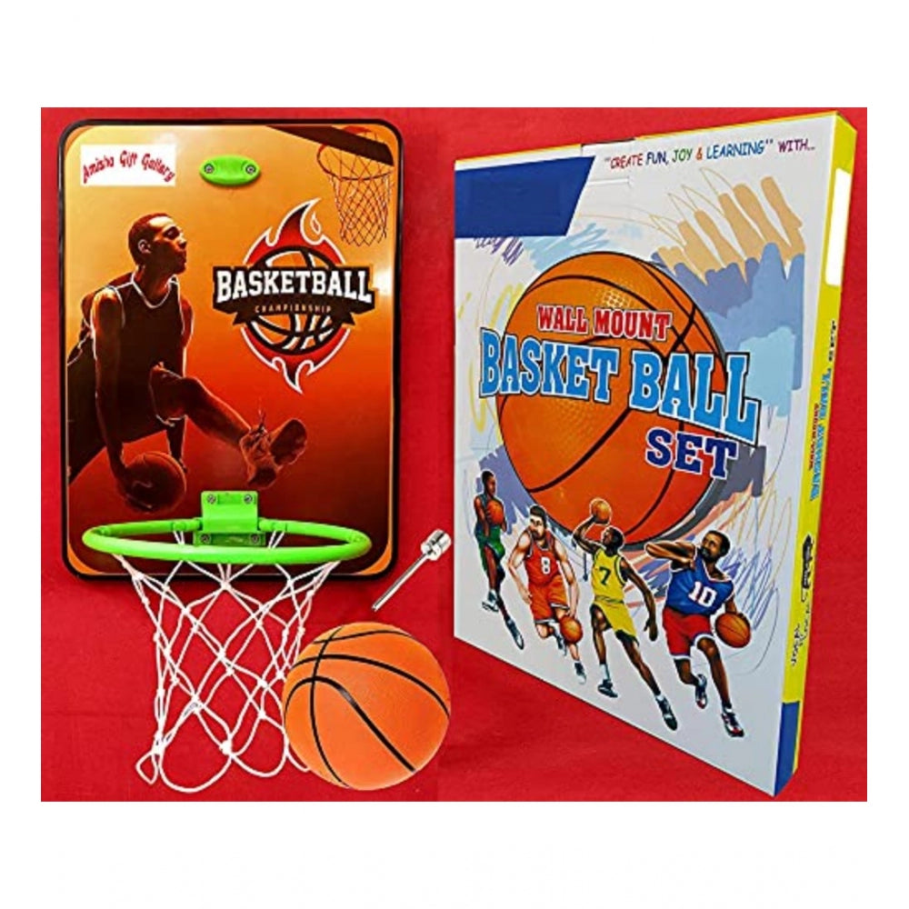 Shopper Beast Plastic Basketball For Kids Hanging Board With Ball (Multicolor)