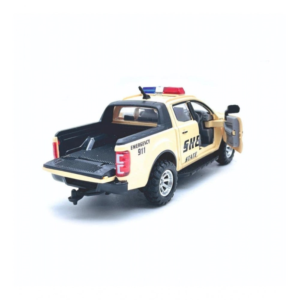 Shopper Beast Plastic Police Pull Back Toys For Kids Emargency Car (Assorted)