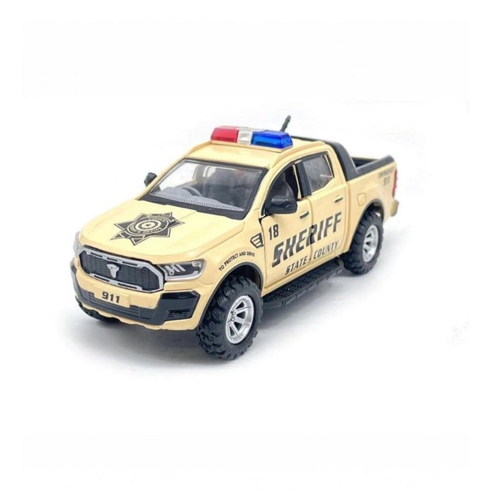 Shopper Beast Plastic Police Pull Back Toys For Kids Emargency Car (Assorted)