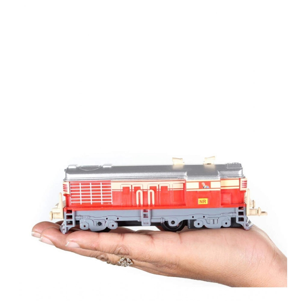 Shopper Beast Plastic Passenger Toy Train Set With Railway Track For Kids (Assorted)