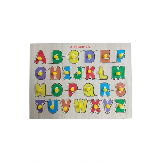 Shopper Beast Wooden Educational Learning English Alphabet Puzzle Board (Wooden)