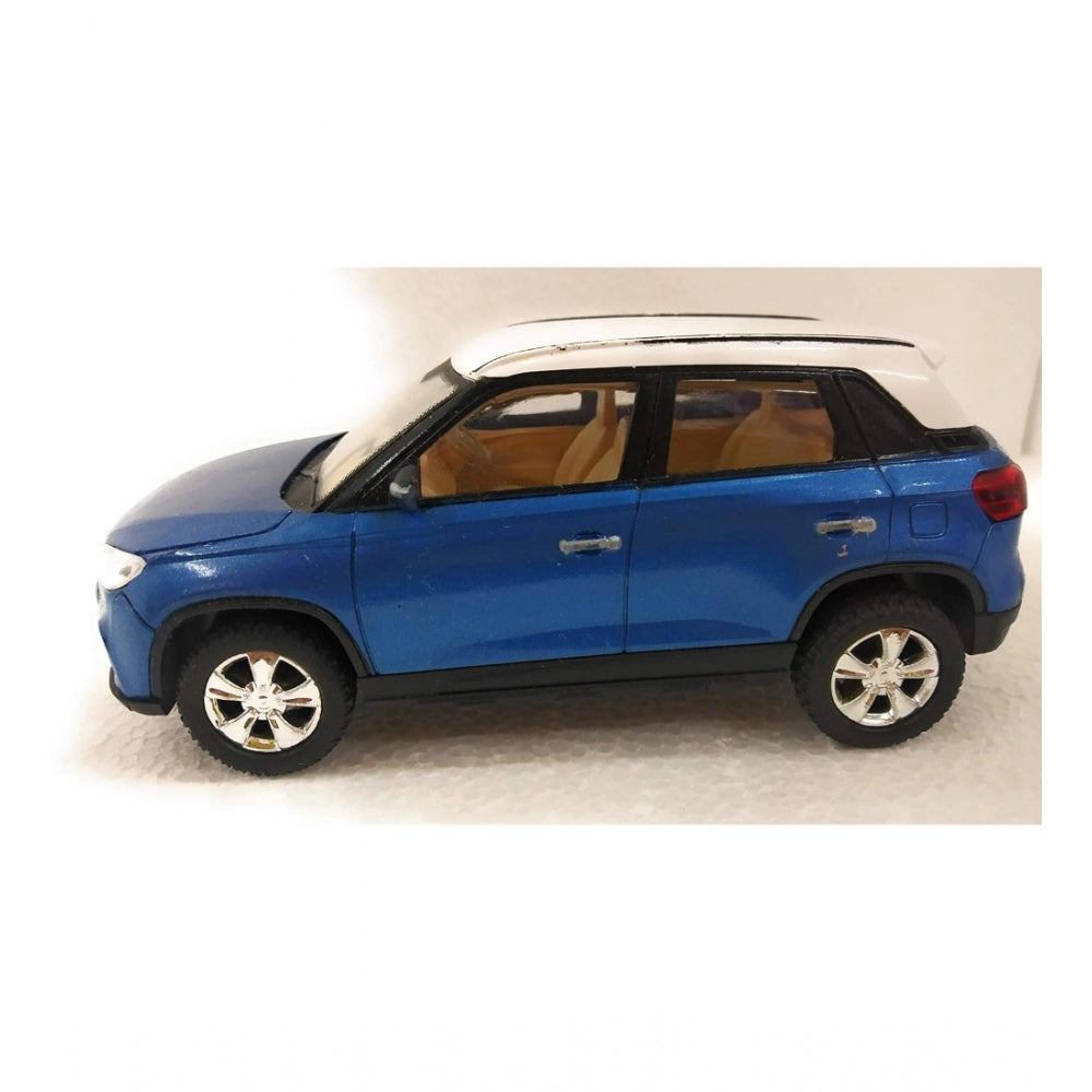 Shopper Beast Plastic Brezza Suv Pull Back Action Car (Blue)