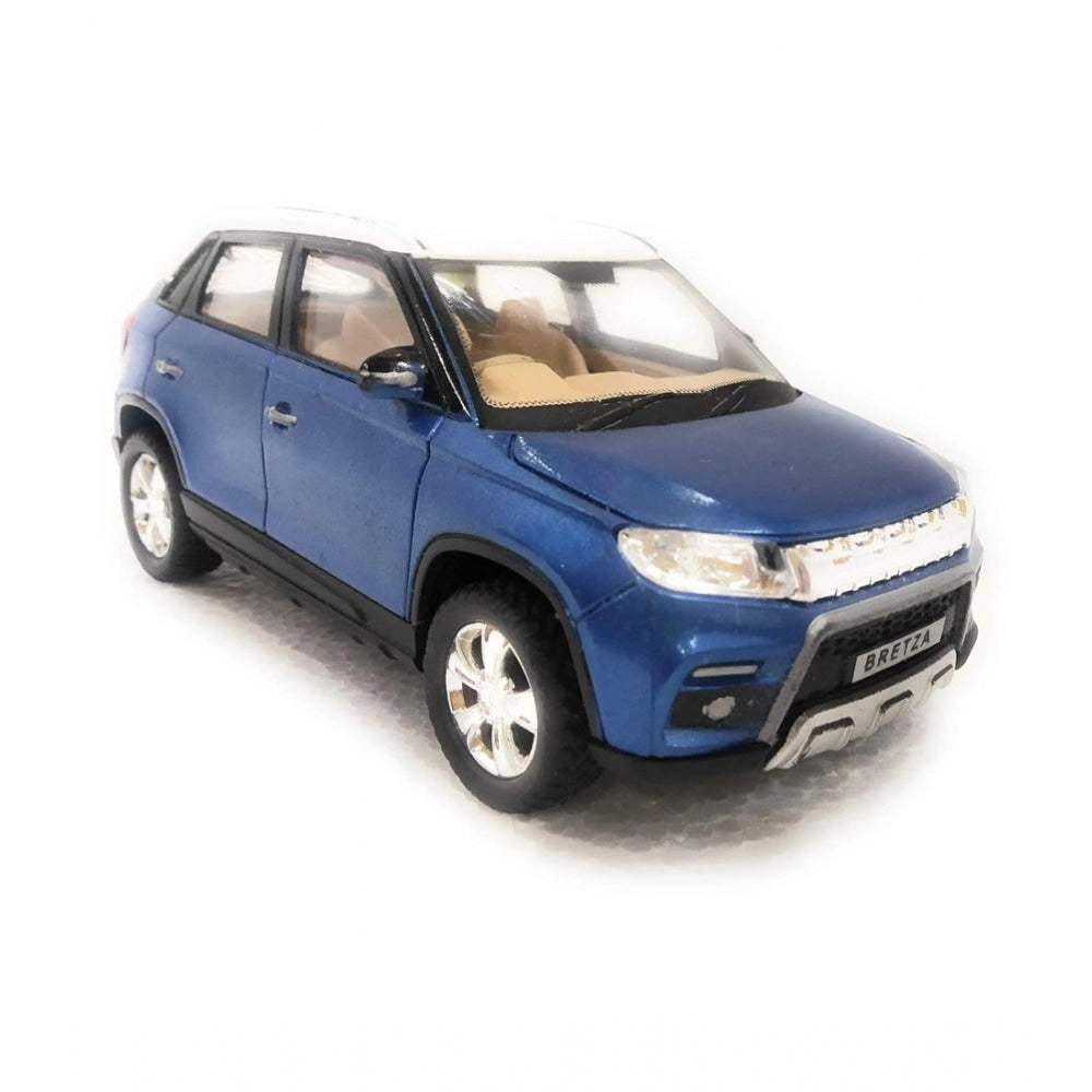 Shopper Beast Plastic Brezza Suv Pull Back Action Car (Blue)