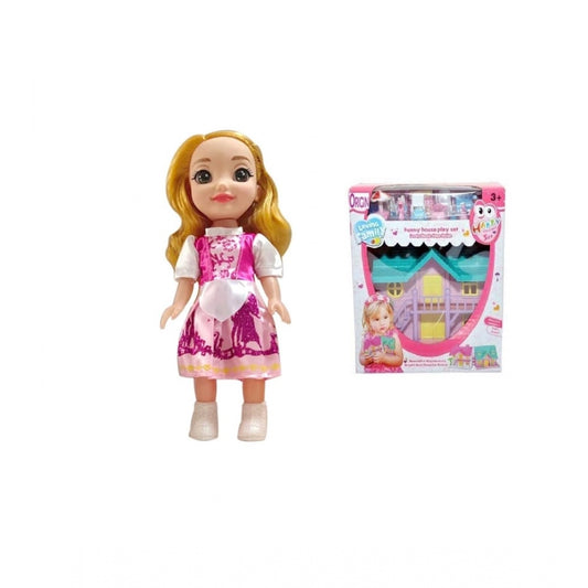 Shopper Beast Plastic Doll And Doll House Toys Set For Kids  (Multicolor)