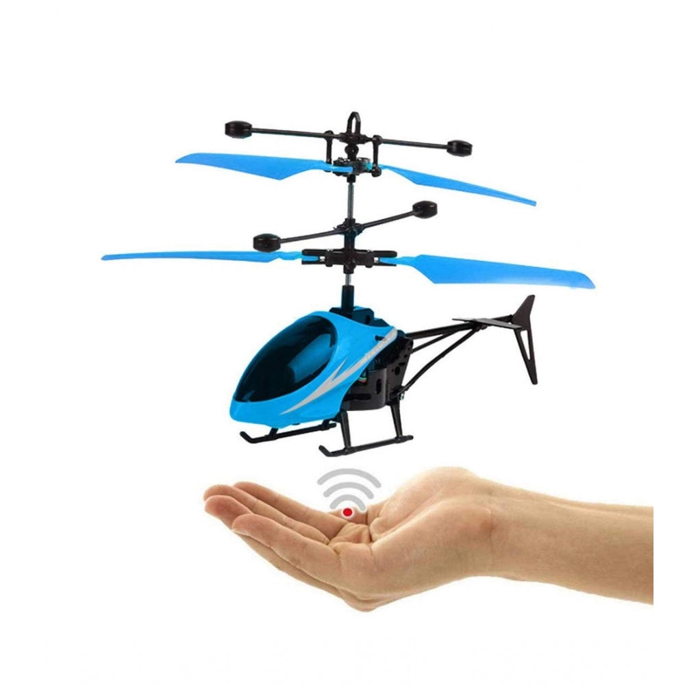 Shopper Beast Plastic Radio Remote Control Hand Sensor Helicopter With Usb Charging (assorted)