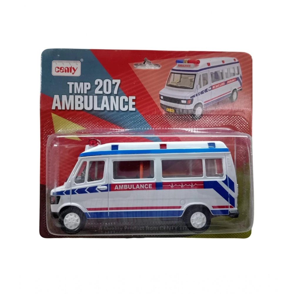 Shopper Beast Plastic Ambulance Emergency Medical Technicians Bus Suv Car (White)