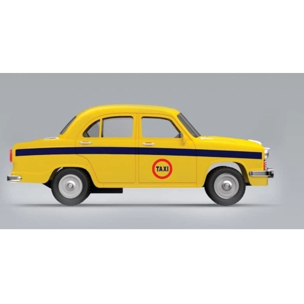 Shopper Beast Plastic Kolkata Ambassador Taxi Car (Yellow)