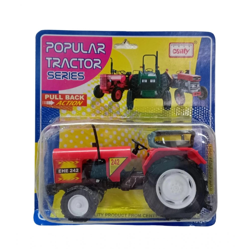 Shopper Beast Plastic Farmer Tractor Pull Back Action Mini Vehicle (Assorted)