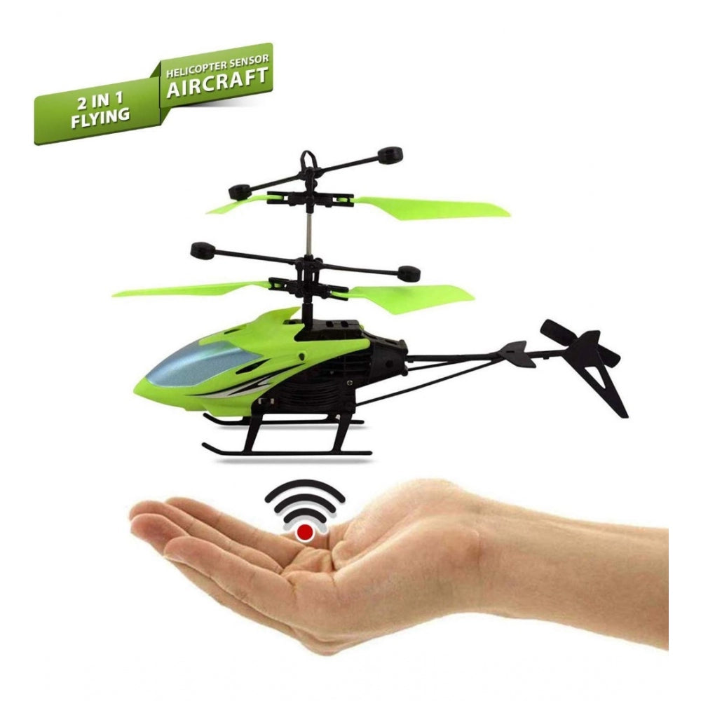 Shopper Beast Plastic Radio Remote Control Hand Sensor Helicopter With Usb Charging (assorted)