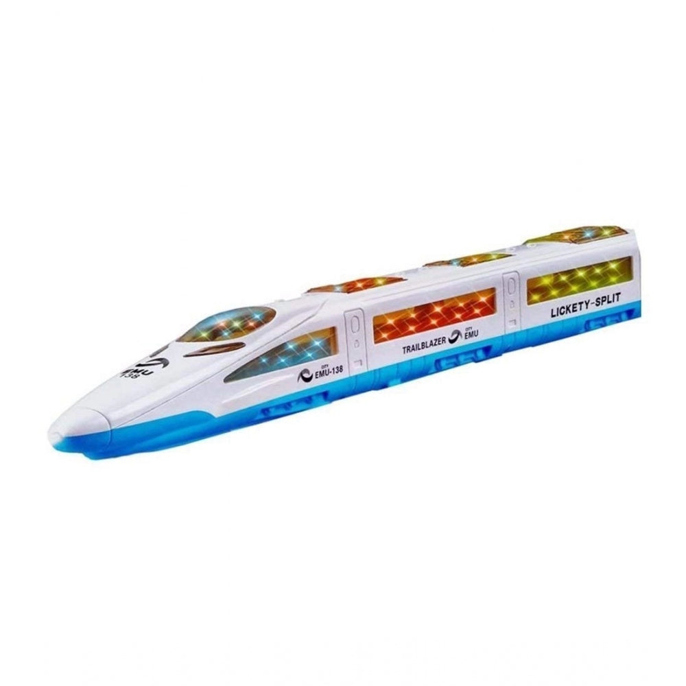 Shopper Beast Plastic 3D Light  Sound Auto Moving System Emu Speed Train (Assorted)