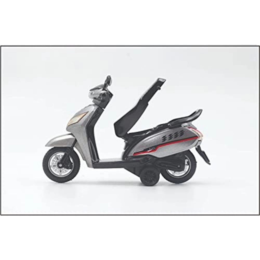 Shopper Beast Plastic Pullback Activa Scooter (White)