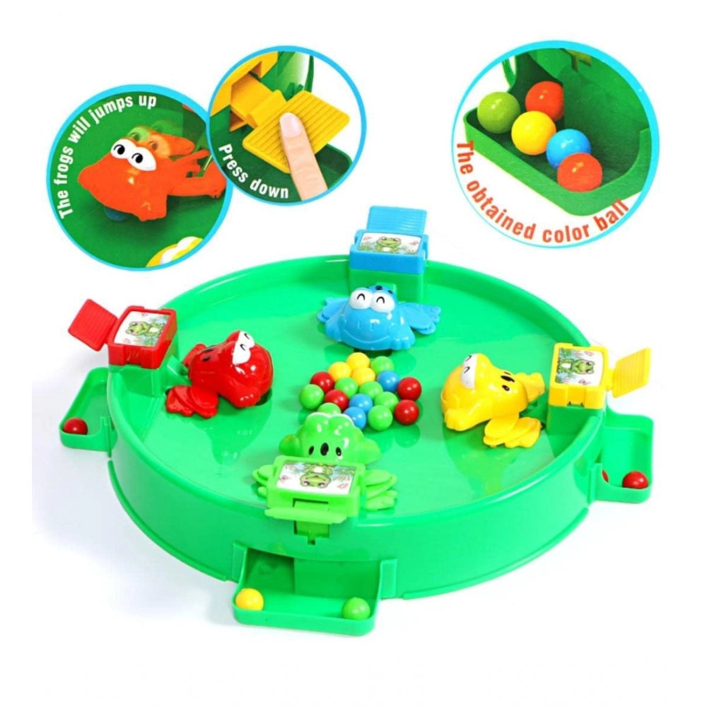 Shopper Beast Plastic Frog Eat Beans Game4 Players (Multicolor)