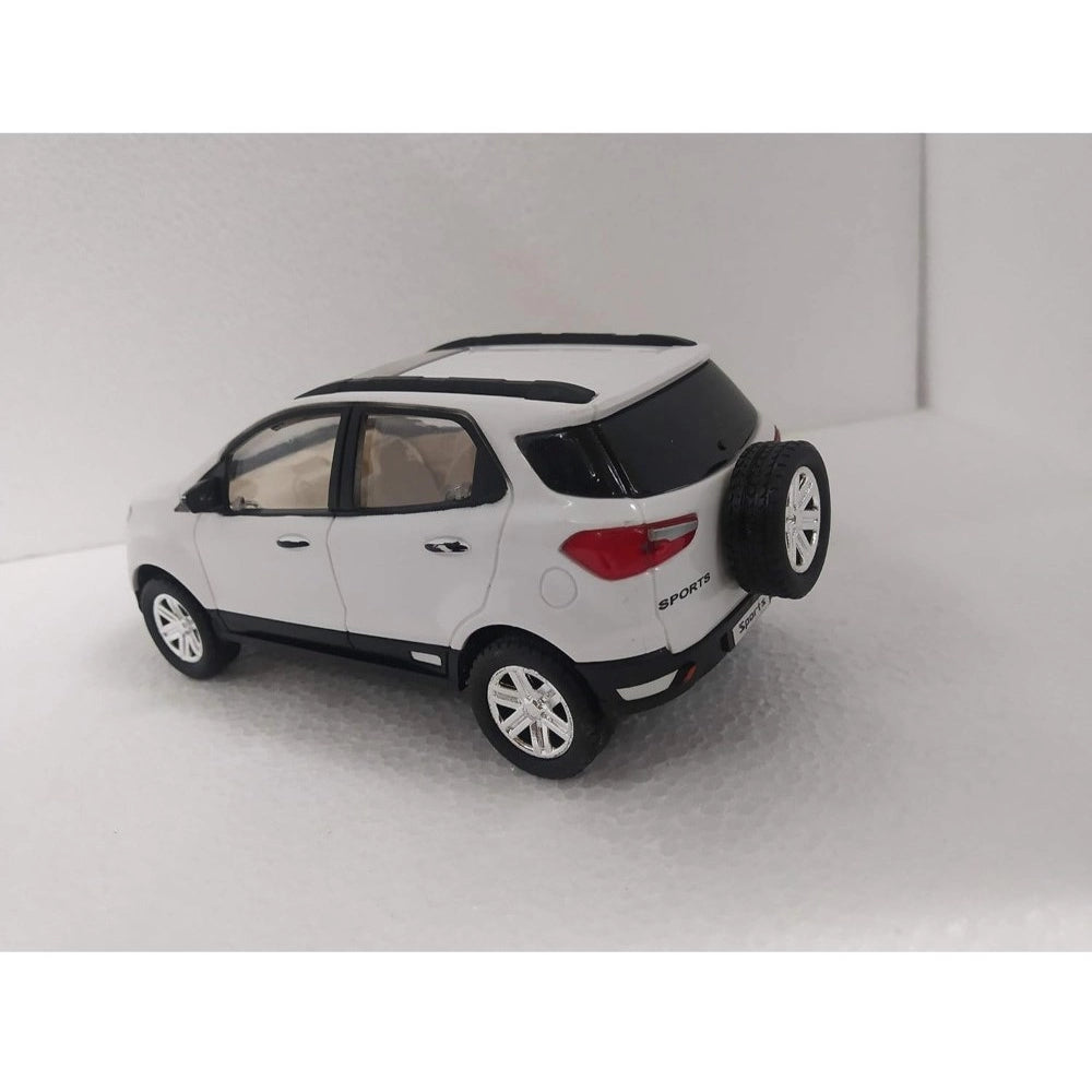 Shopper Beast Plastic Pull Back Action Sports Echo Suv Model Car (White)