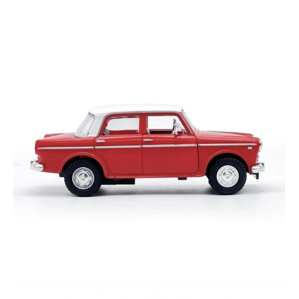 Shopper Beast Plastic Toy Model Fiat Openable Doors Pull Back Action Collectible Car (Red)