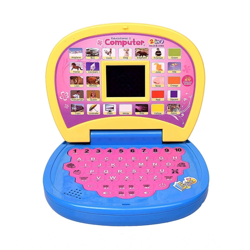 Shopper Beast Plastic Educational Computer Learning Numbers  Alphabets (Assorted)