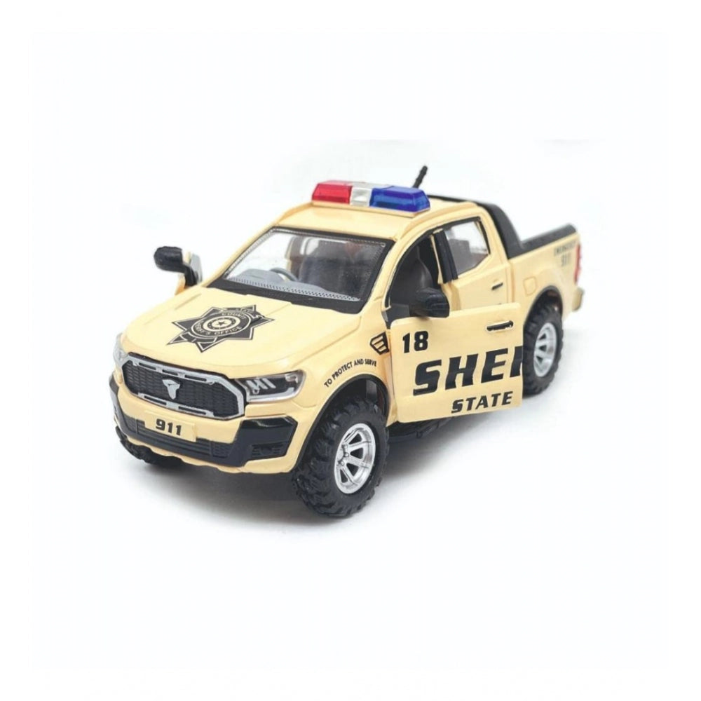 Shopper Beast Plastic Police Pull Back Toys For Kids Emargency Car (Assorted)