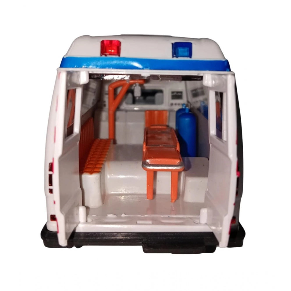 Shopper Beast Plastic Ambulance Emergency Medical Technicians Bus Suv Car (White)