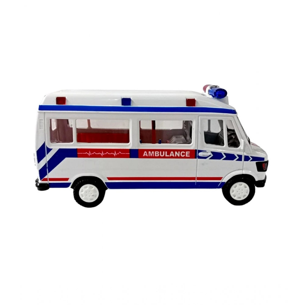 Shopper Beast Plastic Ambulance Emergency Medical Technicians Bus Suv Car (White)