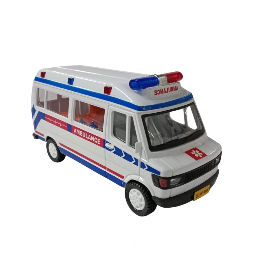 Shopper Beast Plastic Ambulance Emergency Medical Technicians Bus Suv Car (White)