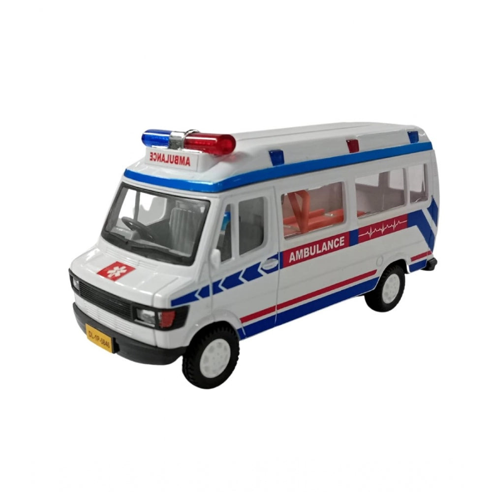 Shopper Beast Plastic Ambulance Emergency Medical Technicians Bus Suv Car (White)