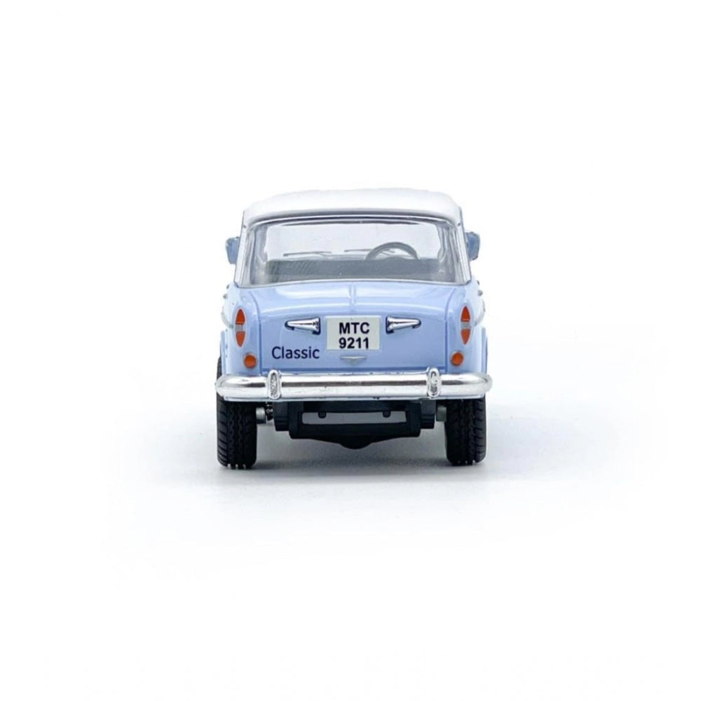 Shopper Beast Plastic Old Model Fiat Openable Doors Pull Back Action Collectible Car (Sky blue)