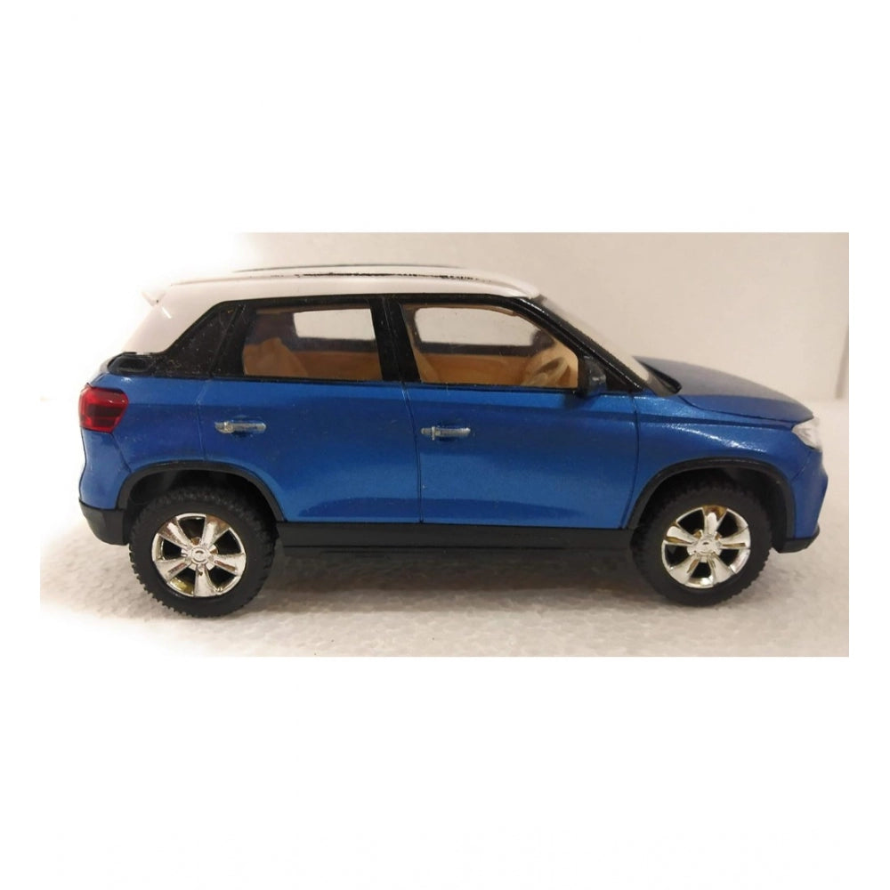 Shopper Beast Plastic Brezza Suv Pull Back Action Car (Blue)