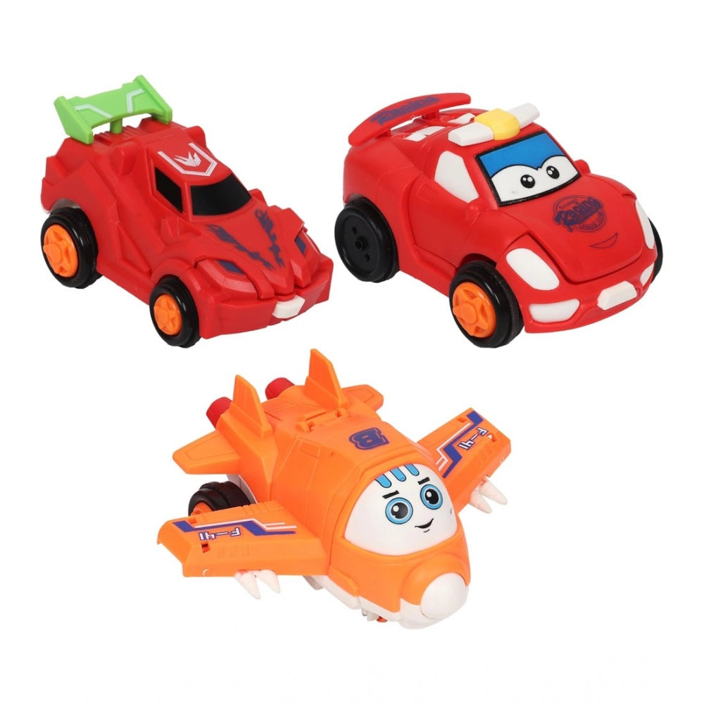 Shopper Beast Plastic Transformer Robot Car (Multicolor)