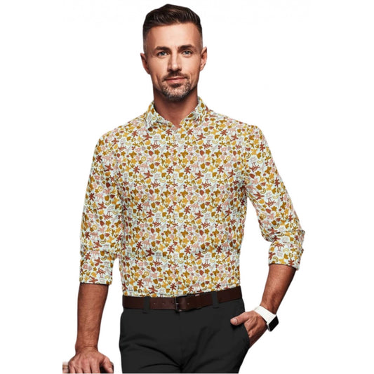 Shopper Beast Men's Cotton Blended Printed Full Sleeve Shirt (Multicolor)