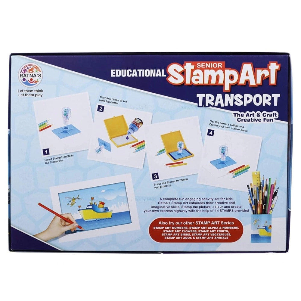 Stamp Art-Transport | Plastic | Educational Toys | 4+ Years