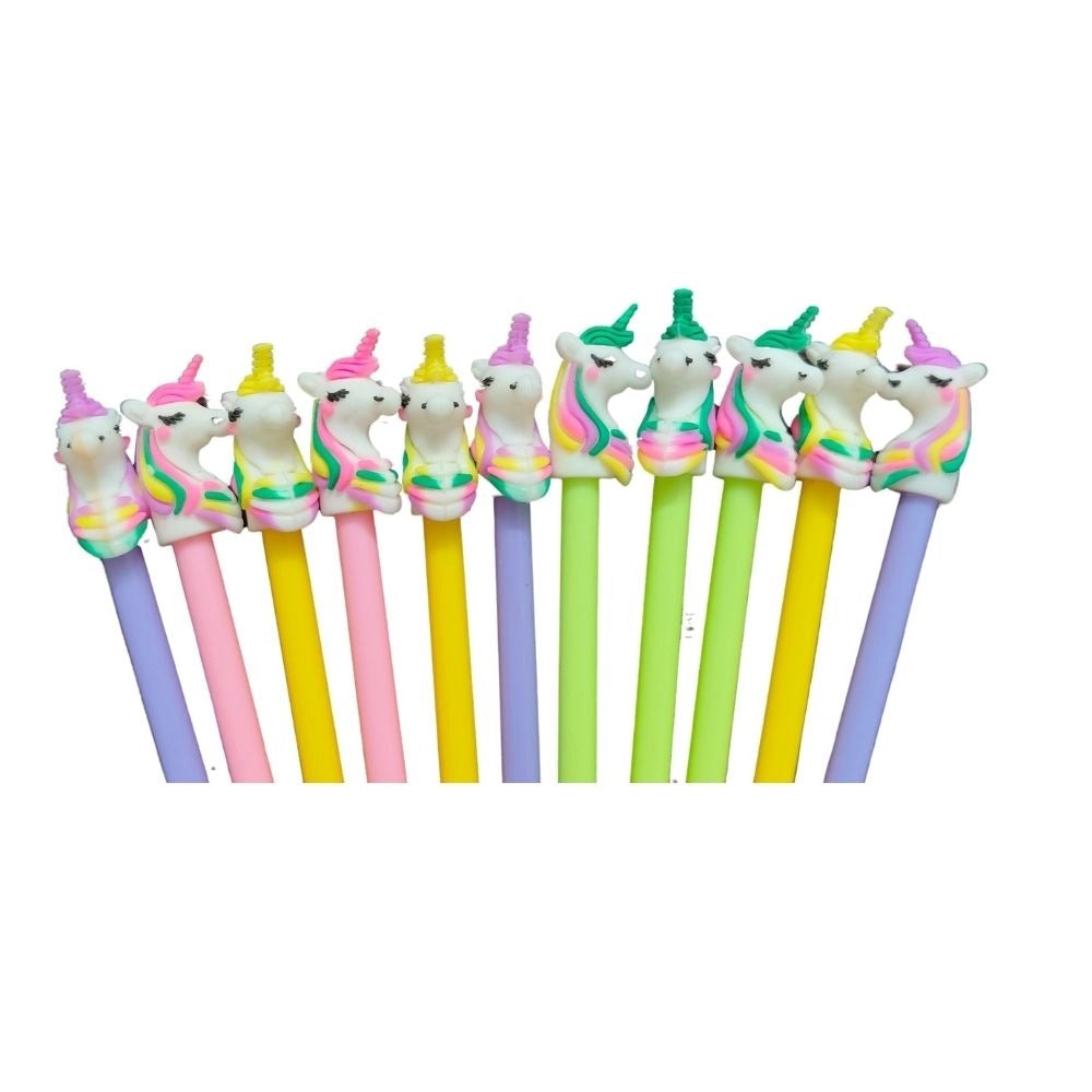 12_Pcs Set Unicorn Pencil |   Plastic  |   Stationery | 3+ Years